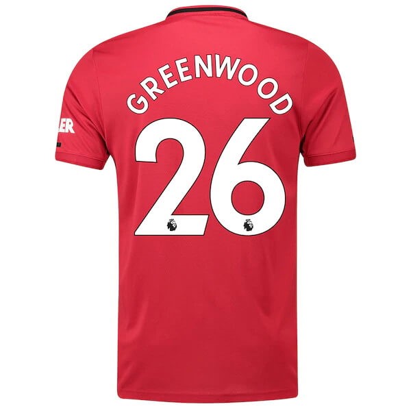Replicas Camiseta Manchester United NO.26 Greenwood 1ª 2019/20 Rojo